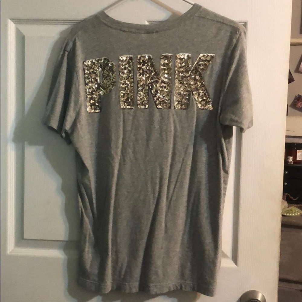 Victoria’s Secret Pink sequined oversized tee